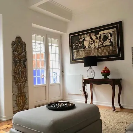 דירה Charming Terrace Flat Center And Trendy Location ליסבון